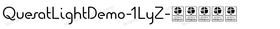 QuesatLightDemo-1LyZ字体转换
