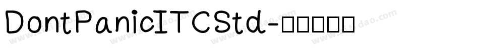 DontPanicITCStd字体转换