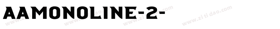 Aamonoline-2字体转换