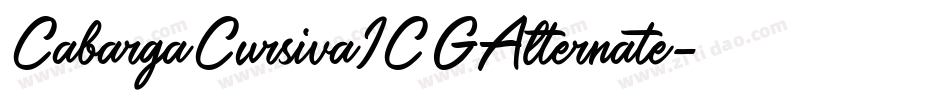 CabargaCursivaICGAlternate字体转换