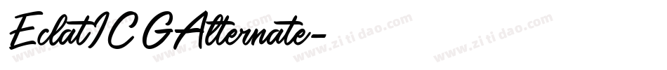 EclatICGAlternate字体转换