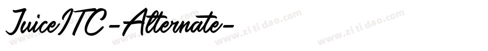 JuiceITC-Alternate字体转换