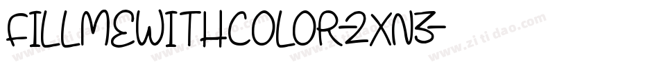 FillMeWithColor-2Xn3字体转换