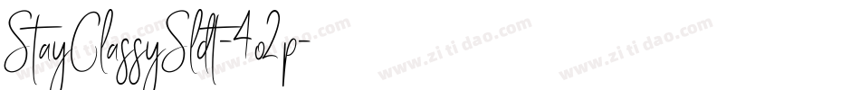 StayClassySldt-4o2p字体转换