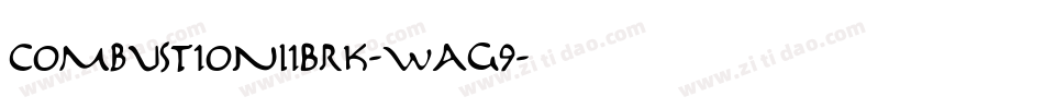 CombustionIiBrk-WAg9字体转换