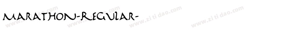 Marathon-Regular字体转换