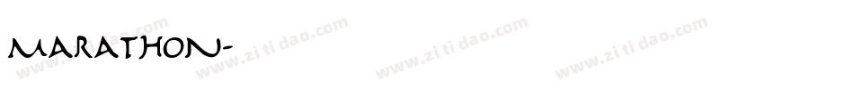 Marathon字体转换