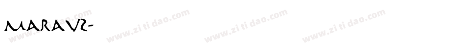Marav2字体转换
