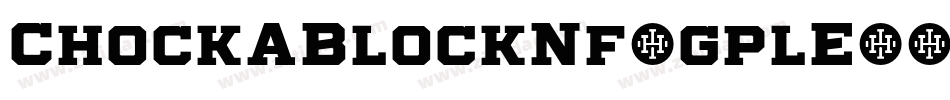 ChockABlockNf-gplE字体转换