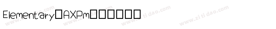 Elementary-AXPm字体转换