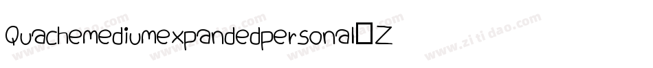 Quachemediumexpandedpersonal-ZVoPm字体转换