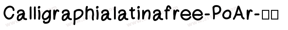 Calligraphialatinafree-PoAr字体转换