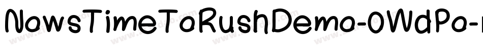 NowsTimeToRushDemo-0WdPo字体转换