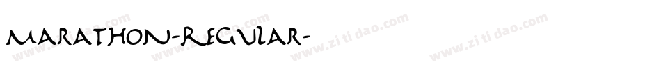 Marathon-Regular字体转换