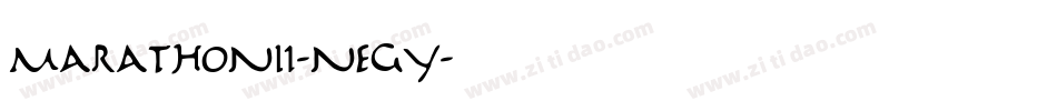 MarathonIi-negY字体转换