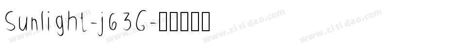 Sunlight-j63G字体转换