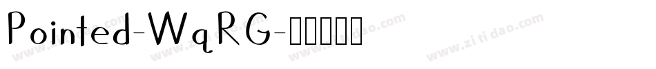 Pointed-WqRG字体转换