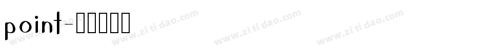 point字体转换