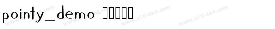 pointy_demo字体转换