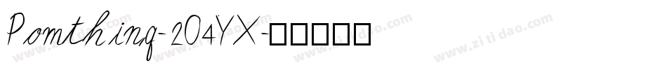 Pomthinq-2O4YX字体转换