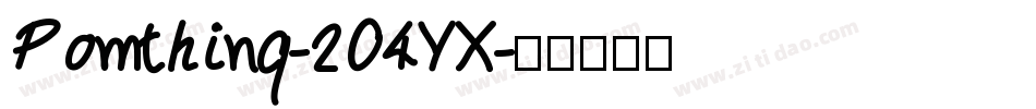 Pomthinq-2O4YX字体转换
