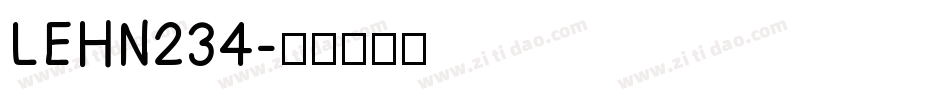 LEHN234字体转换