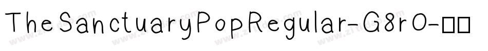 TheSanctuaryPopRegular-G8rO字体转换