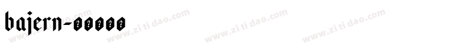 Bajern字体转换