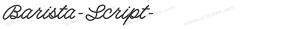 Barista-Script字体转换