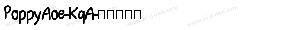 PoppyAoe-KqA字体转换