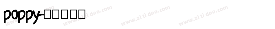 poppy字体转换