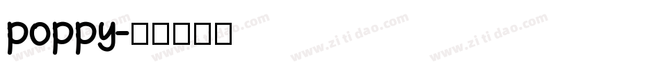 poppy字体转换