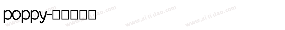 poppy字体转换