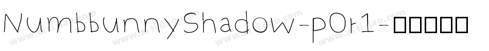 NumbbunnyShadow-pOr1字体转换