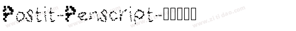 Postit-Penscript字体转换