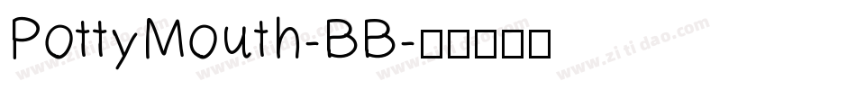 PottyMouth-BB字体转换