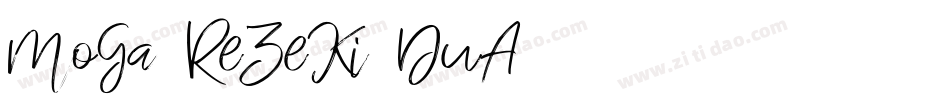 MoGa-ReZeKi-DuA字体转换