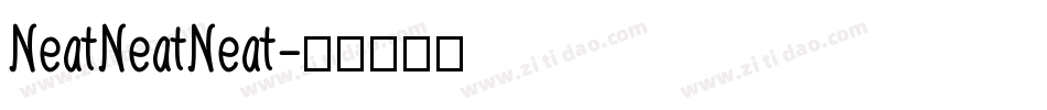 NeatNeatNeat字体转换