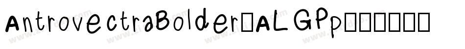 AntrovectraBolder-ALGPp字体转换