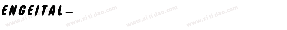 engeital字体转换