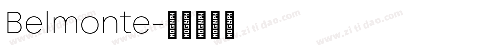 Belmonte字体转换