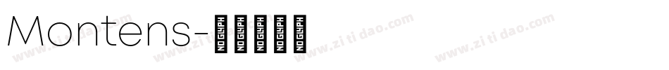 Montens字体转换