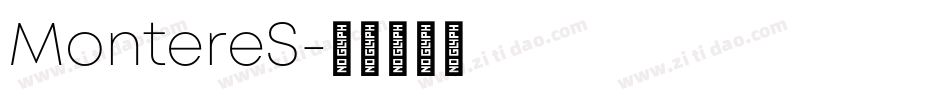 MontereS字体转换