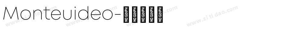 Monteuideo字体转换
