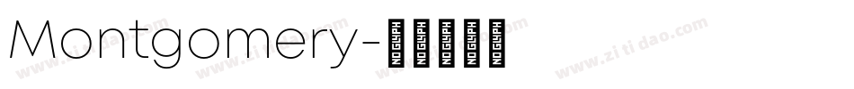 Montgomery字体转换