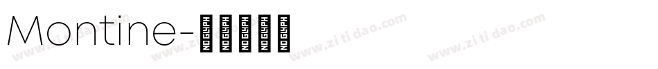 Montine字体转换