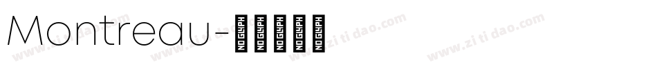 Montreau字体转换