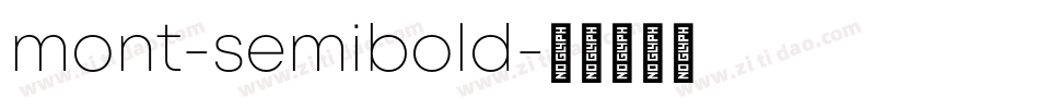 mont-semibold字体转换