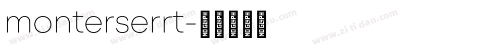 monterserrt字体转换