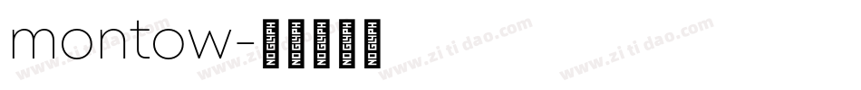 montow字体转换